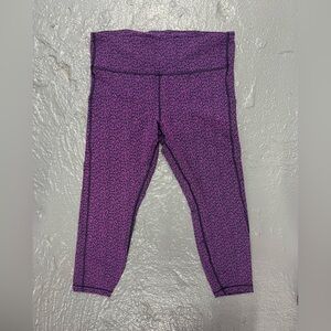 Athleta Purple Crop Leggings size XL